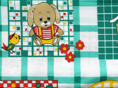 Nažehlovací záplaty s potiskem velké - pejsci kočičky a králíčci - sáček